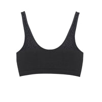 Thumbnail for Back Support Full Coverage Wireless Organic Cotton bra (Champagne & Black)-25