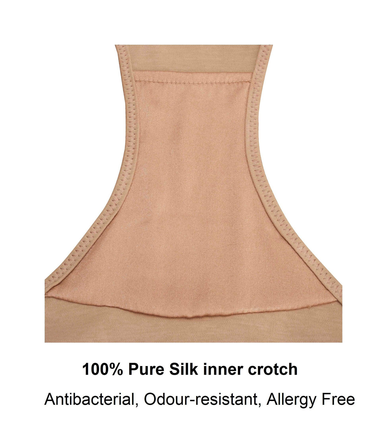 Vanessa- Silk & Organic Cotton Full Brief in Skin Tone Colours-28