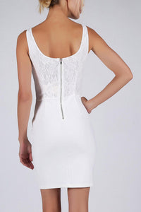 Thumbnail for SOKY SOKA  DRESS WHITE 53018-1-3