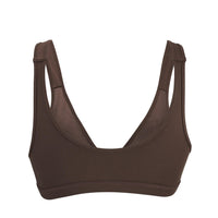 Thumbnail for Cocoa - Full Cup Front Closure Silk & Organic Cotton Wireless Bra-38