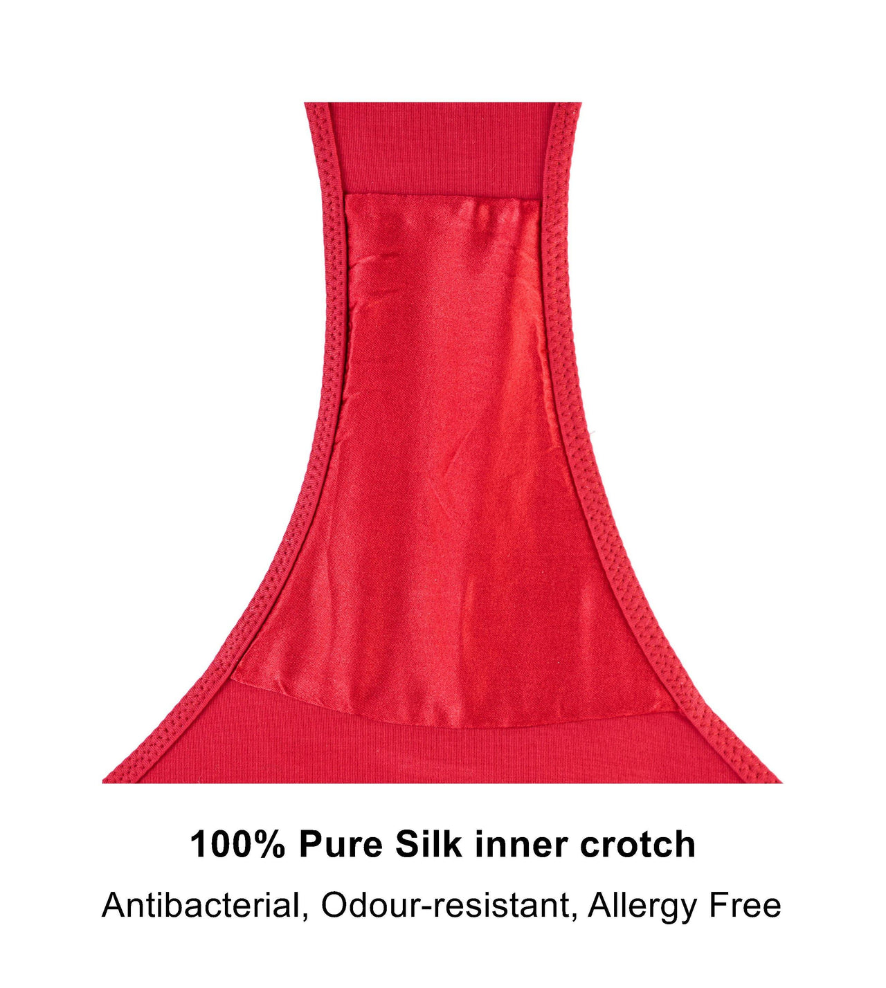 Passion Red - Silk & Organic Cotton Brief-9