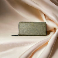 Thumbnail for Kochi | Coconut Leather Long Zip Wallet - Ash Grey-3