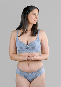 Thumbnail for Ashley Embroidery Silk & Organic Cotton Supportive Bra-34