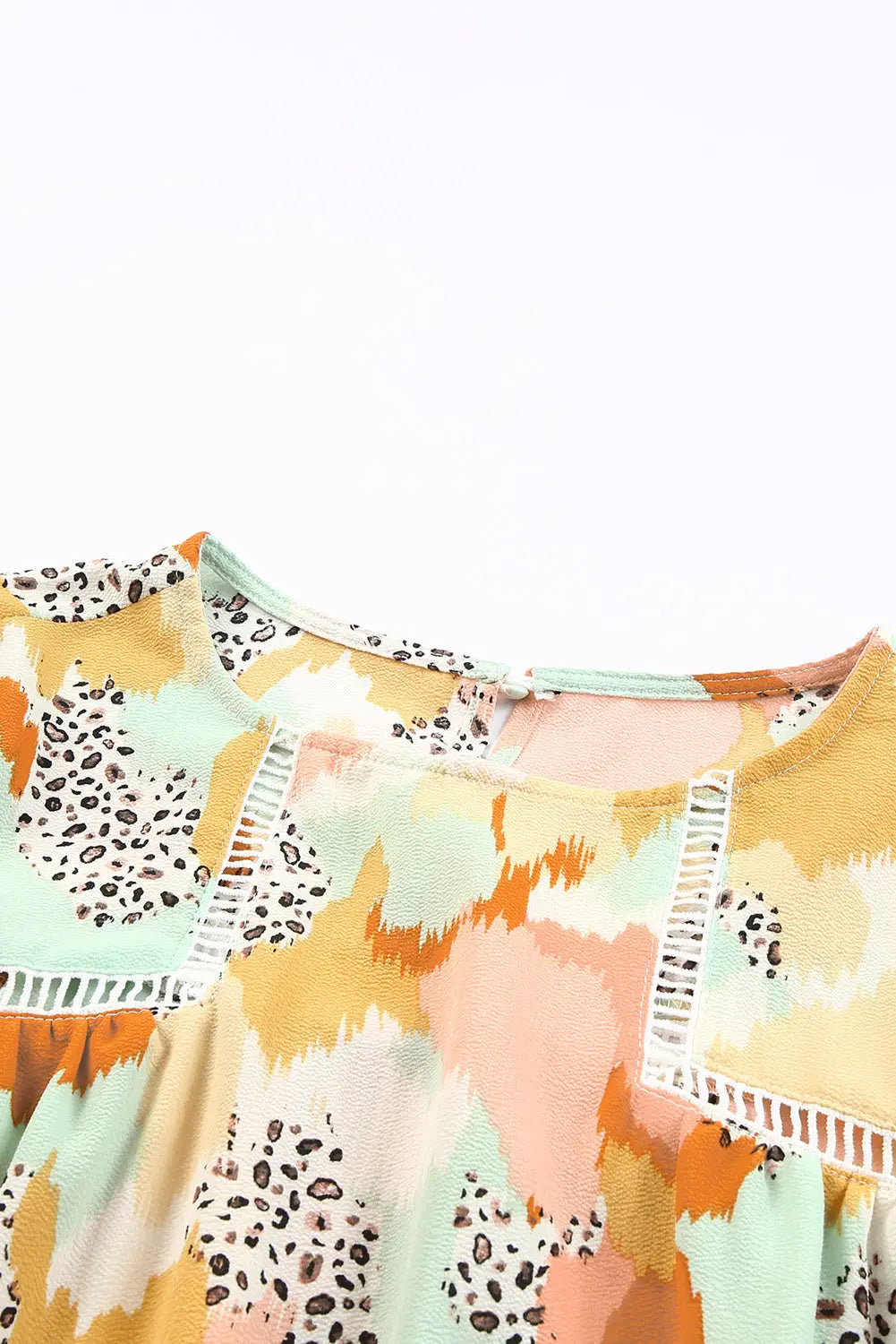 Abstract Printed Long Sleeve Blouse-18