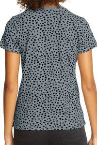 Thumbnail for Animal Spotted Print Round Neck Long Sleeve Top-41