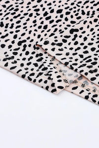Thumbnail for Animal Spotted Print Round Neck Long Sleeve Top-15