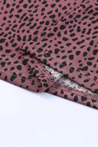 Thumbnail for Animal Spotted Print Round Neck Long Sleeve Top-37