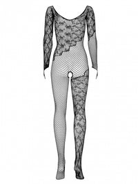 Thumbnail for OBSESSIVE F210 BODYSTOCKING BLACK PATTERNED 50005-3-3