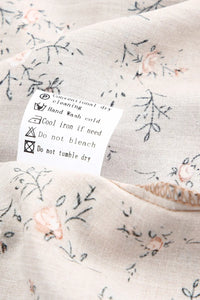 Thumbnail for Khaki Floral Print Smocked Flounce Sleeveless Top-13