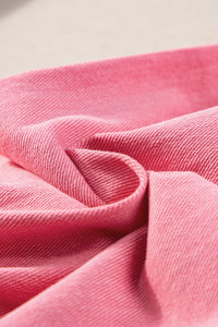 Thumbnail for Pink Rhinestone Gradient Denim Pants-10