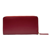 Thumbnail for Kivik | Apple Leather Long Zip Wallet - Wine Red-6