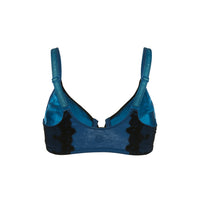 Thumbnail for Elysia - Navy Blue Silk & Organic Cotton Front Closure Full Cup Underwired Bra-1