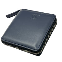 Thumbnail for Kivik | Apple Leather Small Zip Wallet - Blue-3