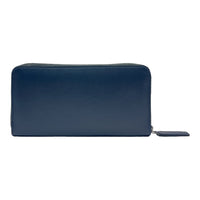 Thumbnail for Kivik | Apple Leather Long Zip Wallet - Blue-6