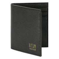 Thumbnail for Cactus Leather BiFold Card Wallet - Black