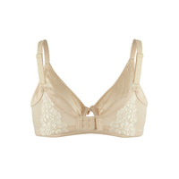 Thumbnail for Rosie - Silk & Organic Cotton Lace Full Cup Wireless Bra-7