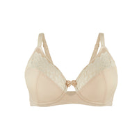 Thumbnail for Rosie - Silk & Organic Cotton Lace Full Cup Wireless Bra-4