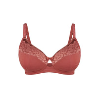 Thumbnail for Rosie - Silk & Organic Cotton Lace Full Cup Wireless Bra-0