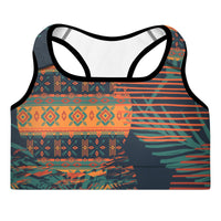 Thumbnail for Aztec Print Women's Activewear Sports bra-0