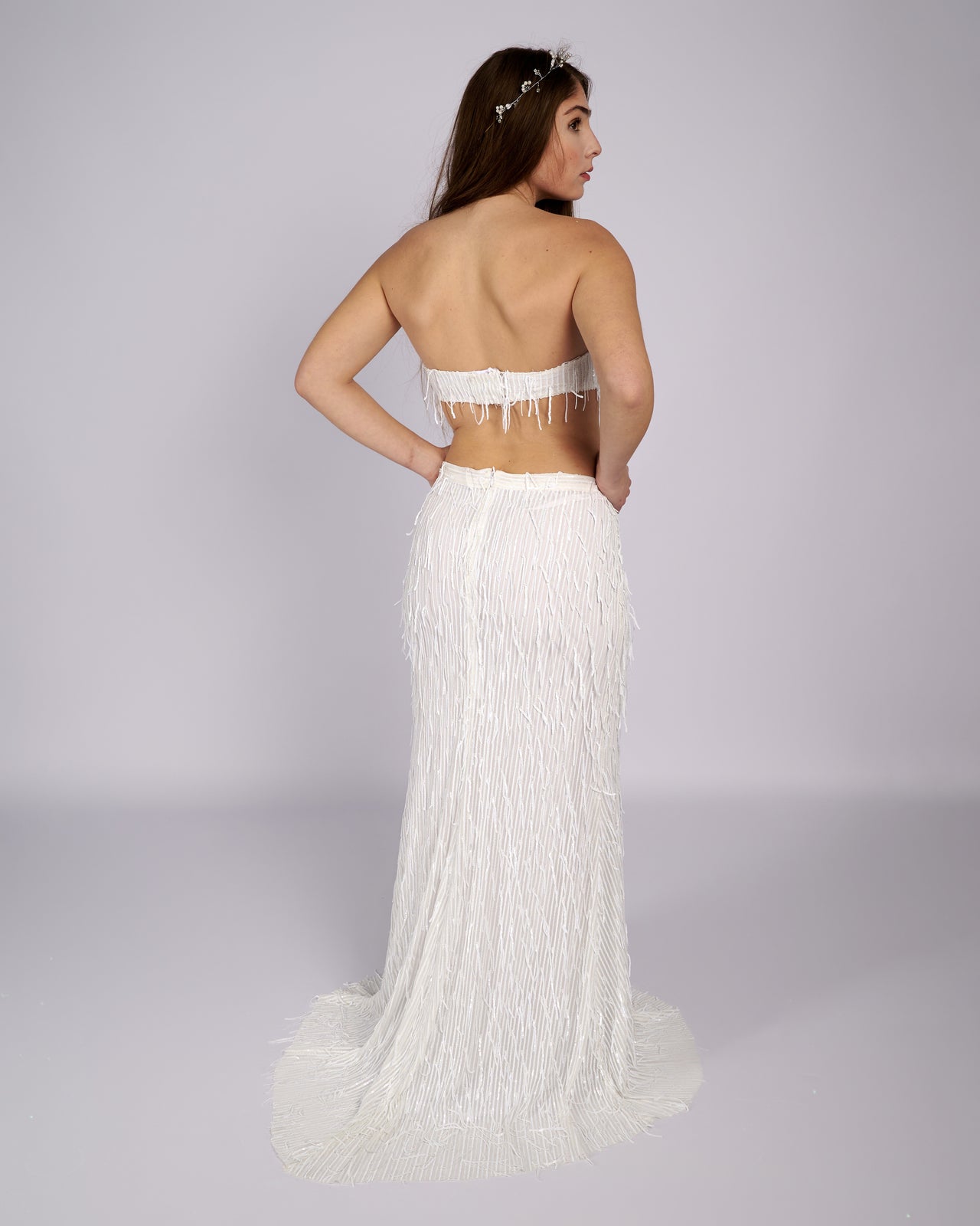 Bonita Sequin Tassels Bridal Gown νυφικο φορεμα-2