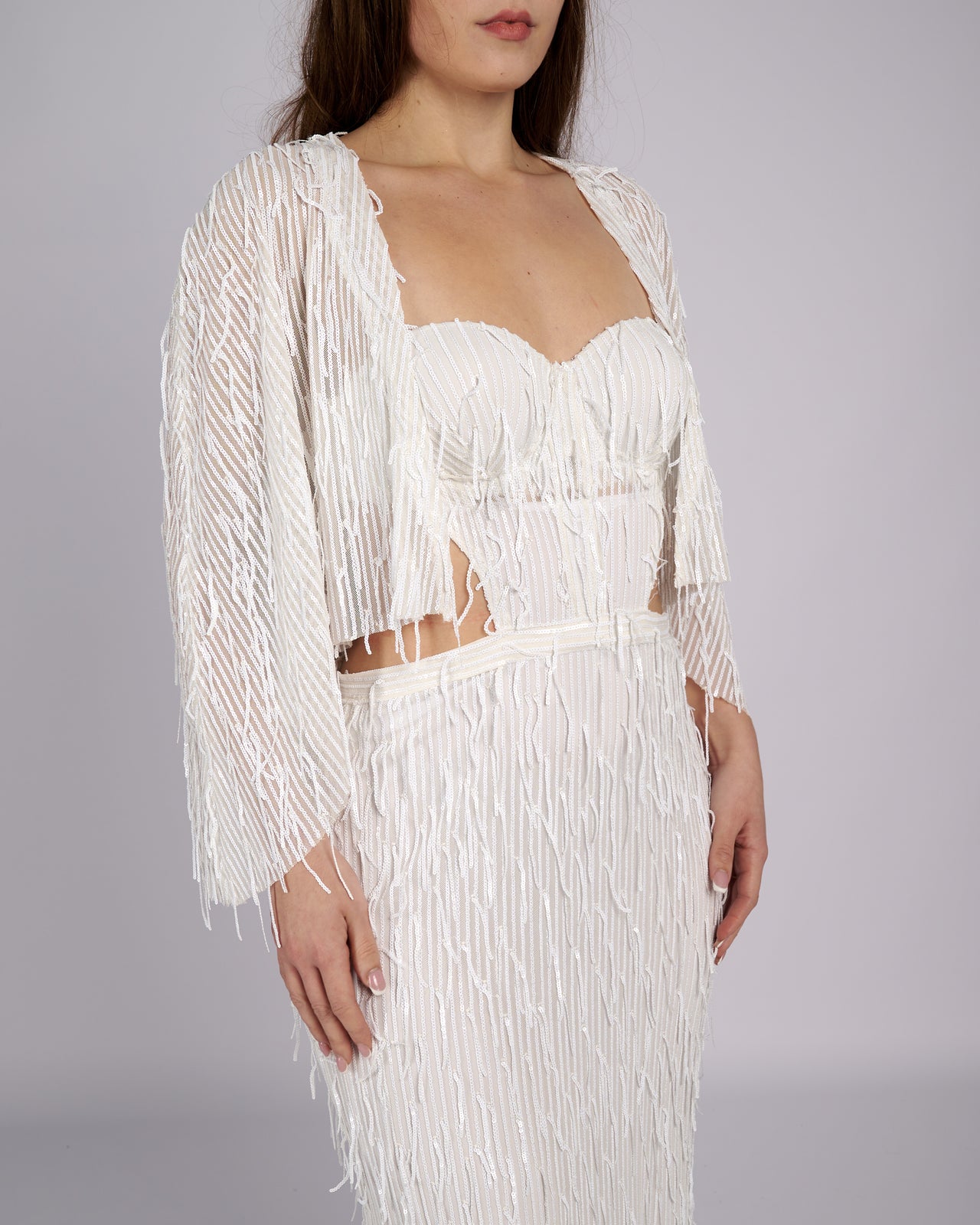 Bonita Sequin Tassels Bridal Gown νυφικο φορεμα-5