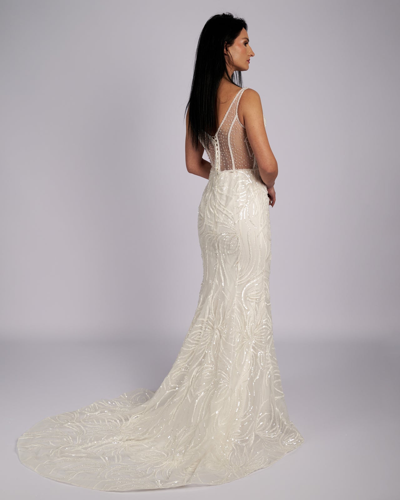 Amaryllis Hand Crystal Beaded Bridal Gown νυφικά φορεματα-2