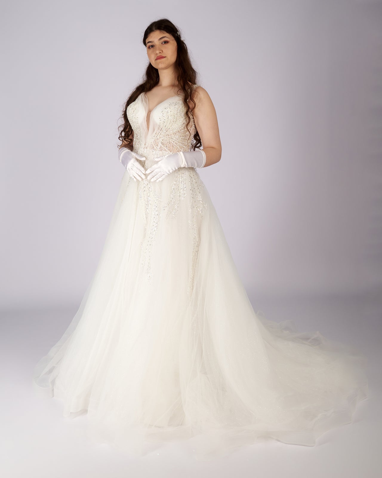 Aurelia Crystal Beaded Bridal Gown  νυφικά φορεματα-3