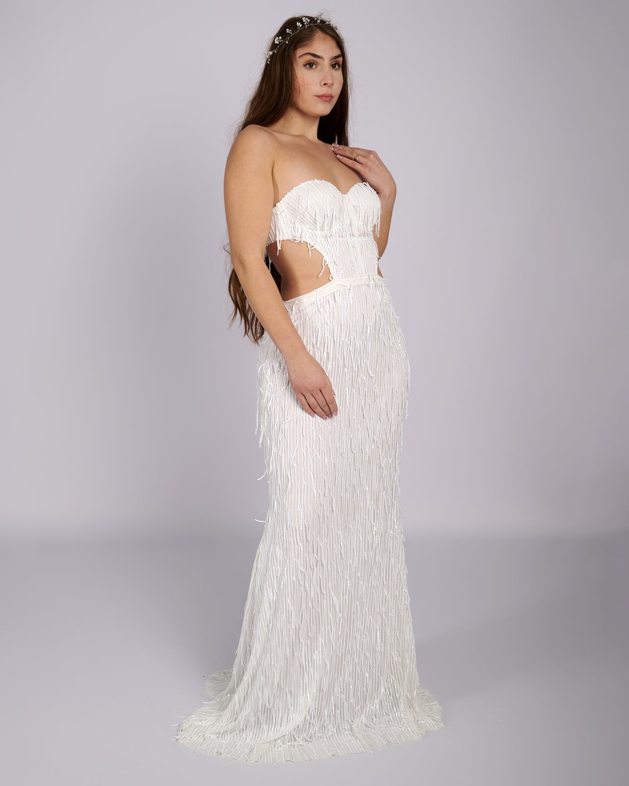 Bonita Sequin Tassels Bridal Gown νυφικο φορεμα-0