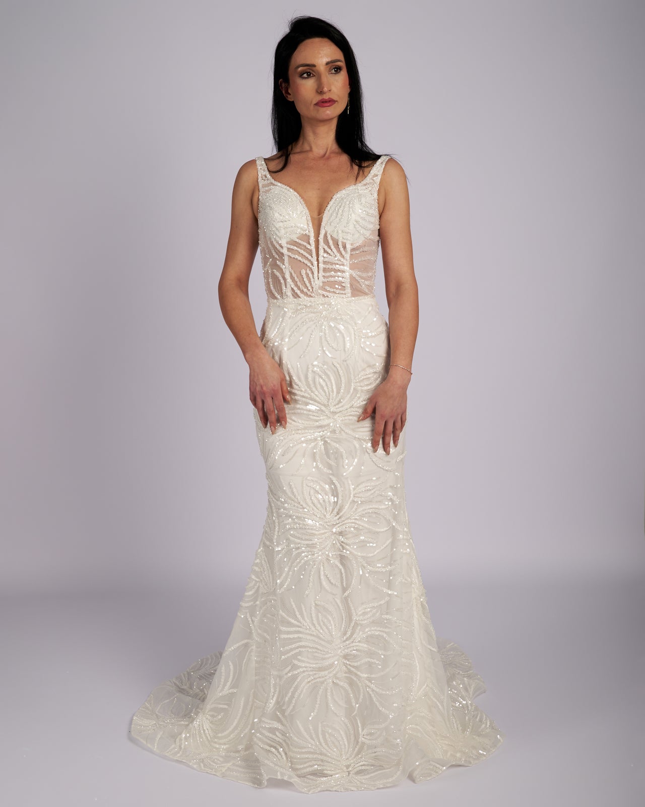 Amaryllis Hand Crystal Beaded Bridal Gown νυφικά φορεματα-0