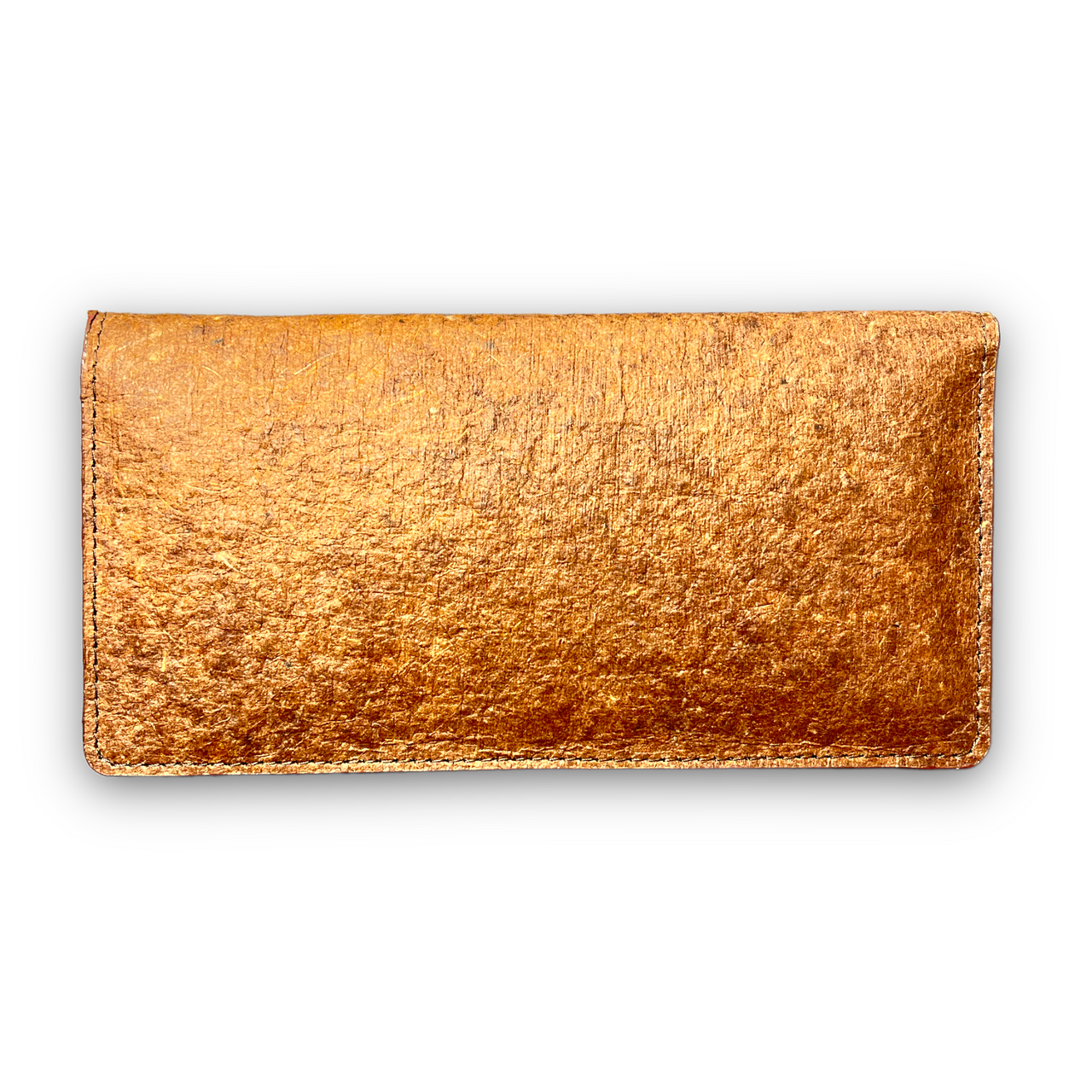 Coconut Leather Slim Wallet for Women - Cutch Brown