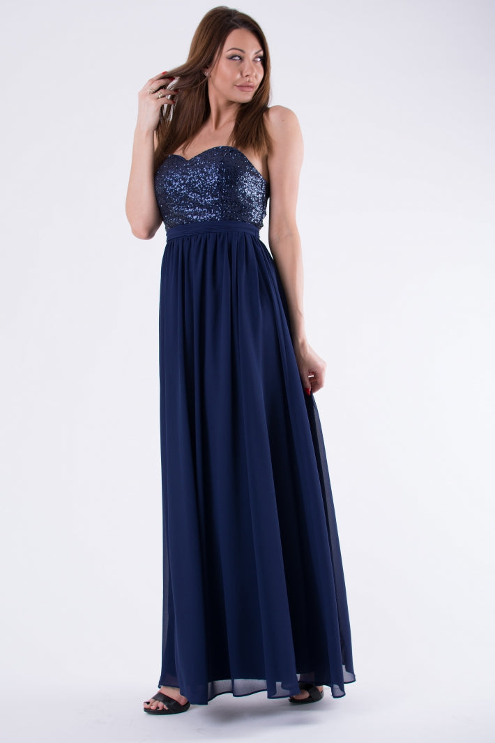 EVA & LOLA DRESS NAVY BLUE 58004-2-3