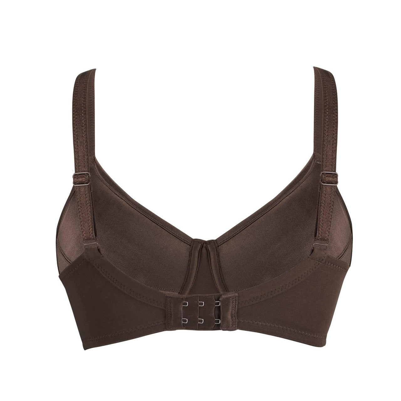 Cocoa-Supportive Non-Wired Silk & Organic Cotton Full Cup Bra with removable paddings-37