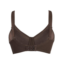 Thumbnail for Cocoa-Supportive Non-Wired Silk & Organic Cotton Full Cup Bra with removable paddings-37