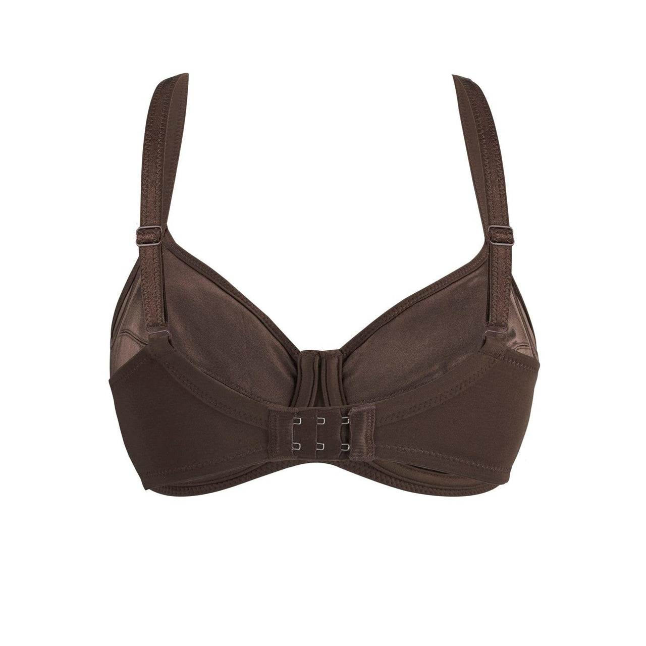 Cocoa-Underwired Silk & Organic Cotton Full Cup Bra with removable paddings-38