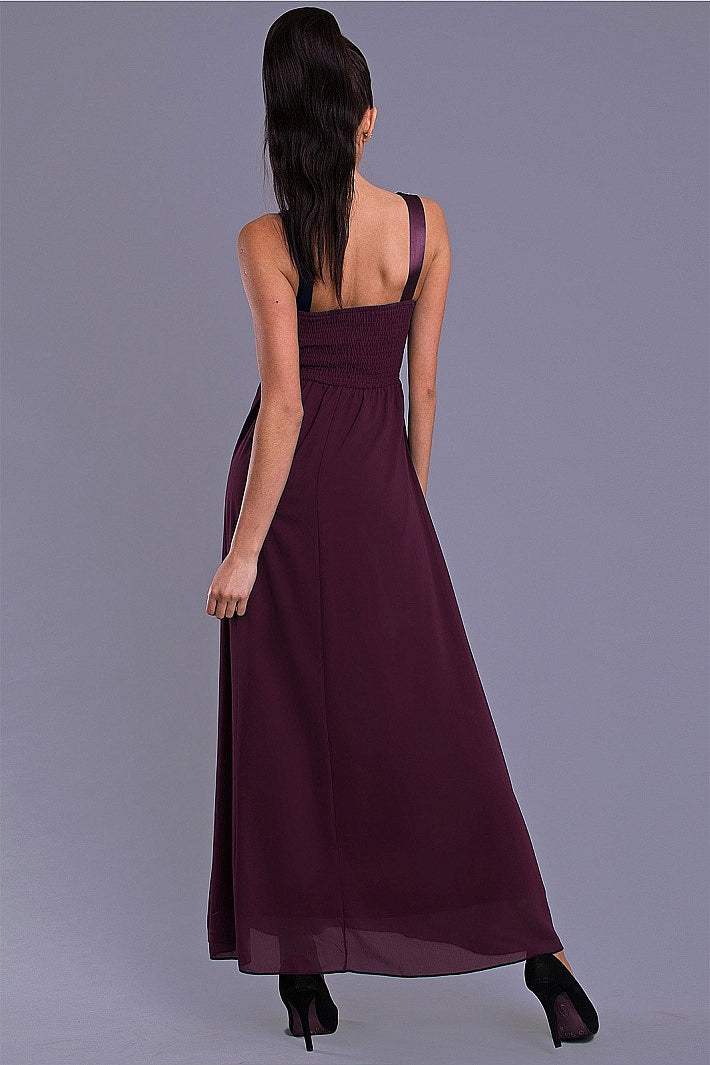 EVA & LOLA dress- EGGPLANT 7815-9-2