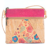 Thumbnail for Cork triangle Pattern stitching ladies cork crossbody bag BAGP-207-5