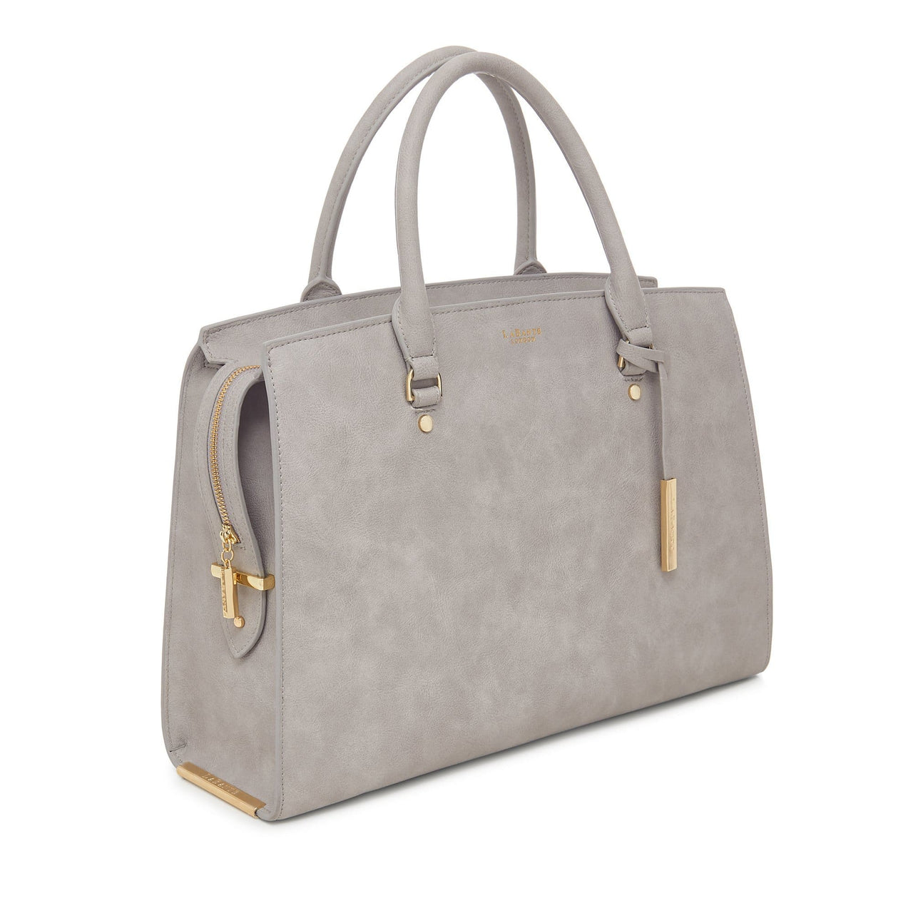 Grey - Aricia Vegan Luxury Computer Bag-1