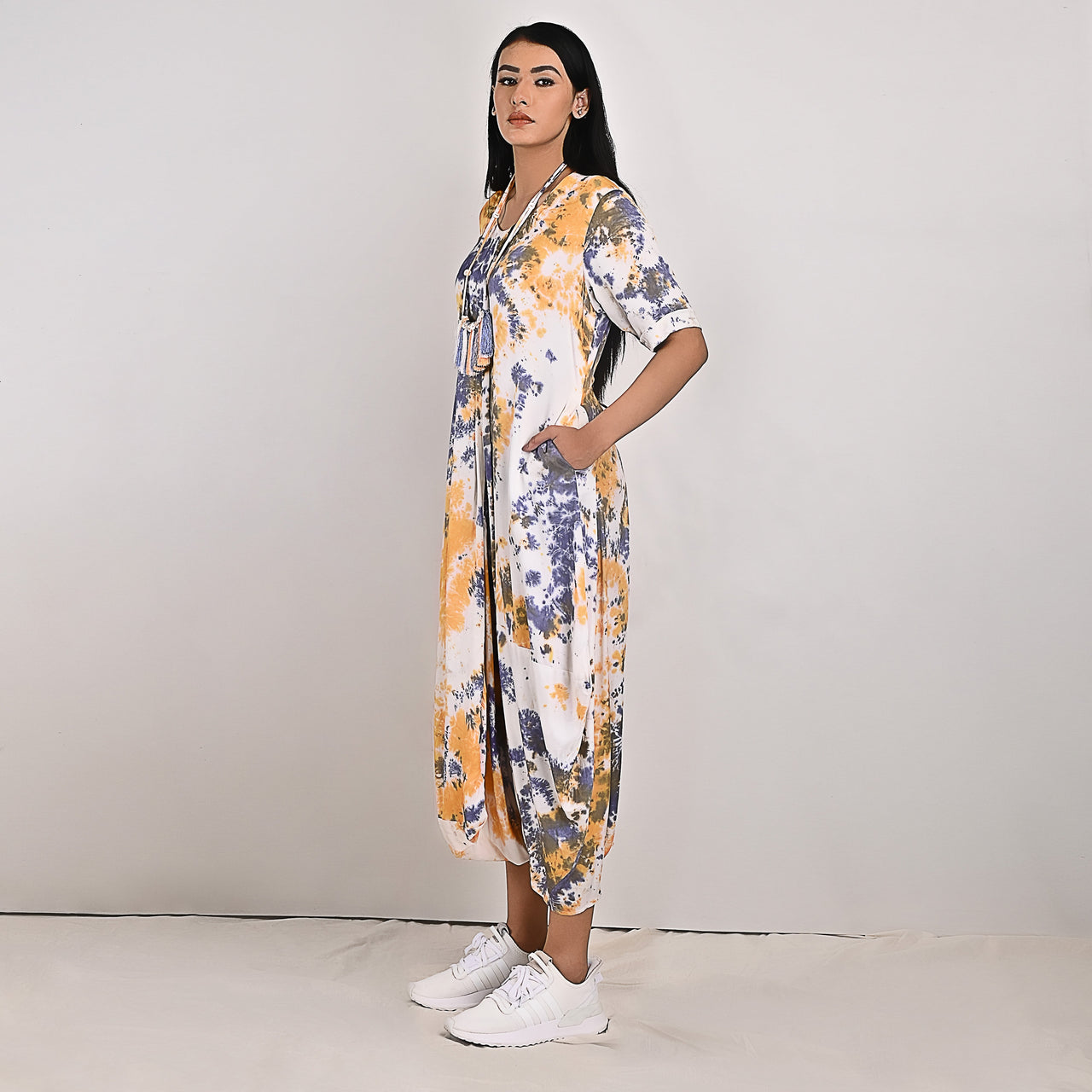 Evelyn - Tie & Dye Jumpsuit Dress-3