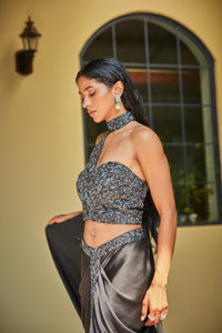 Thumbnail for GiGi Black Concept Saree-2