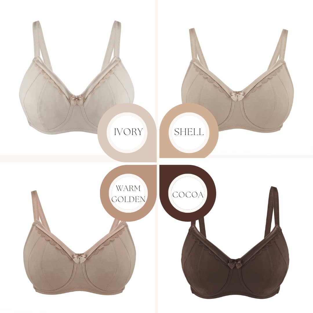 Cocoa-Supportive Non-Wired Silk & Organic Cotton Full Cup Bra with removable paddings-41