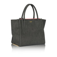 Thumbnail for Grey - Demi Winged Faux Leather Bag-2