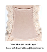 Thumbnail for Grace - Peach Silk & Organic Cotton Lace Boxer-1