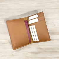 Thumbnail for Coconut Leather Passport cum travel Wallet with RFID Protection-2