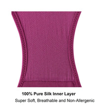 Thumbnail for Fuchsia - High Waisted Silk & Organic Cotton Full Brief-10