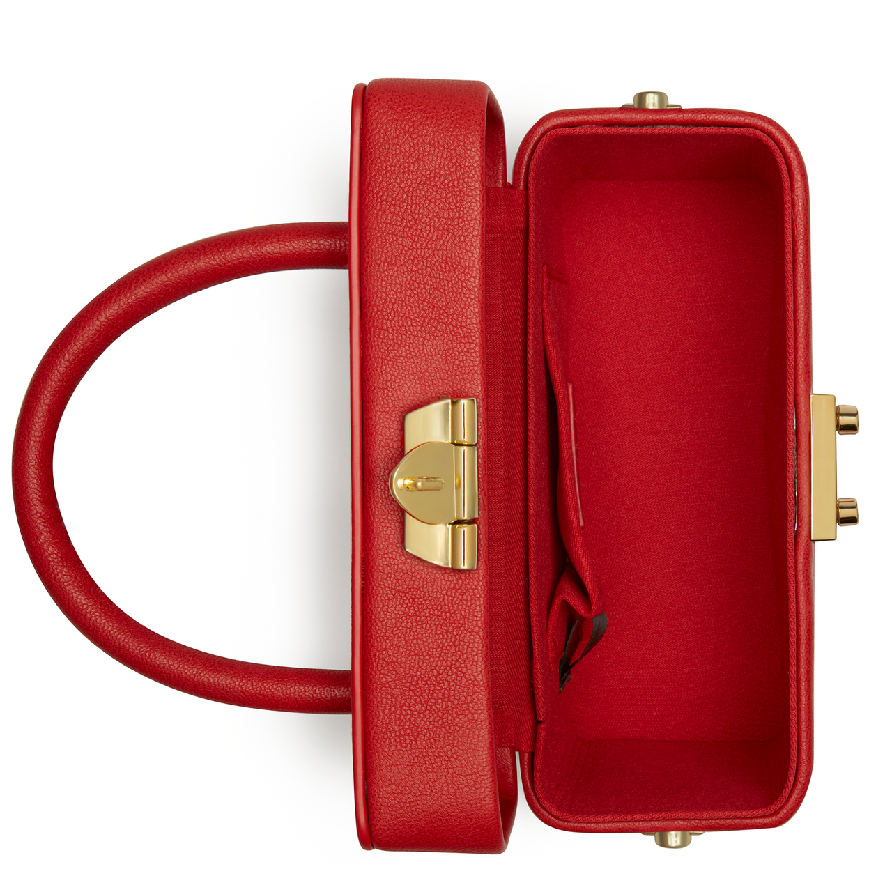 Mae Red Vegan Crossbody Satchel-2