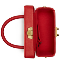 Thumbnail for Mae Red Vegan Crossbody Satchel-2