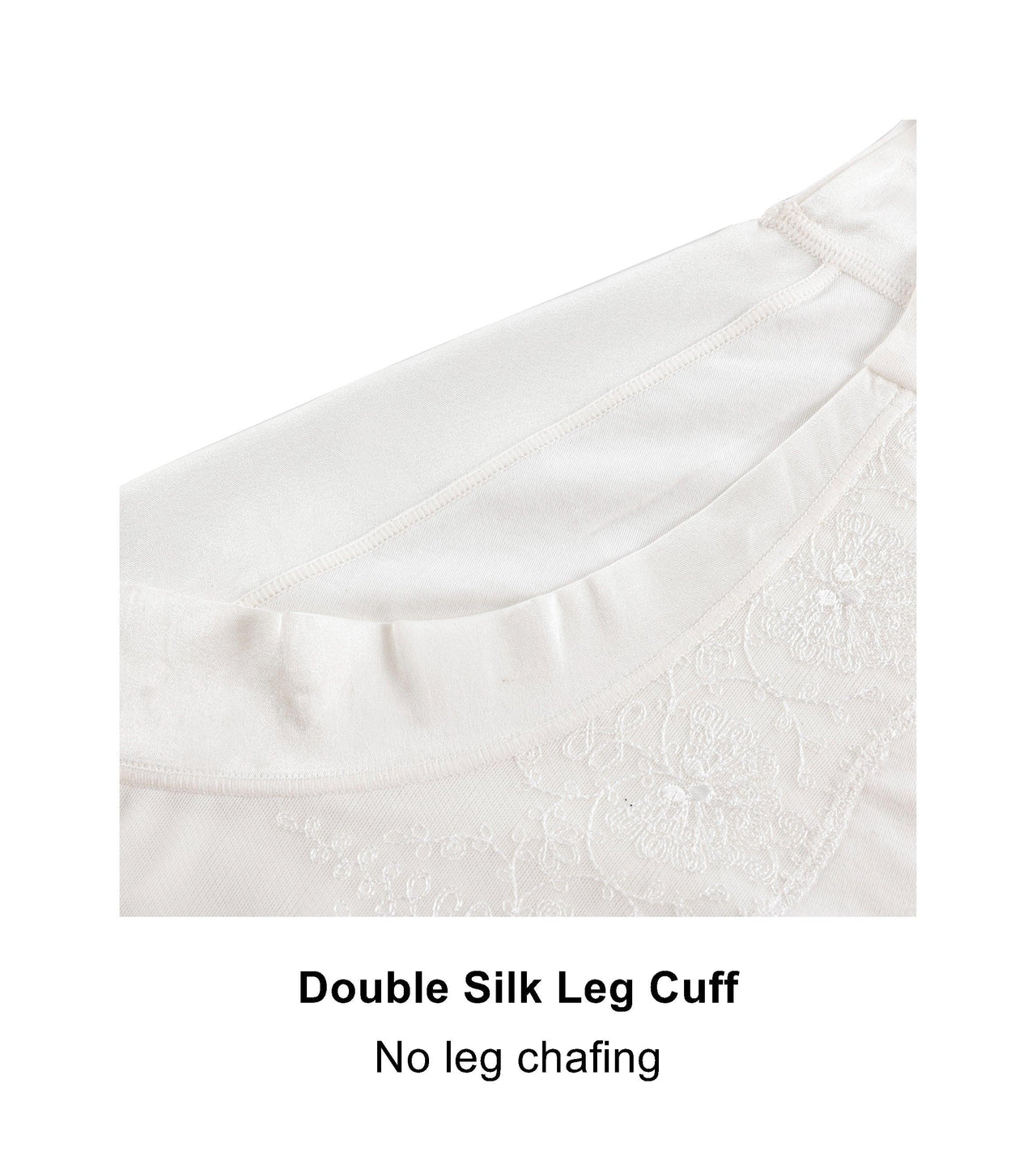 Snowdrop - Silk & Organic Cotton Full Brief in White-8