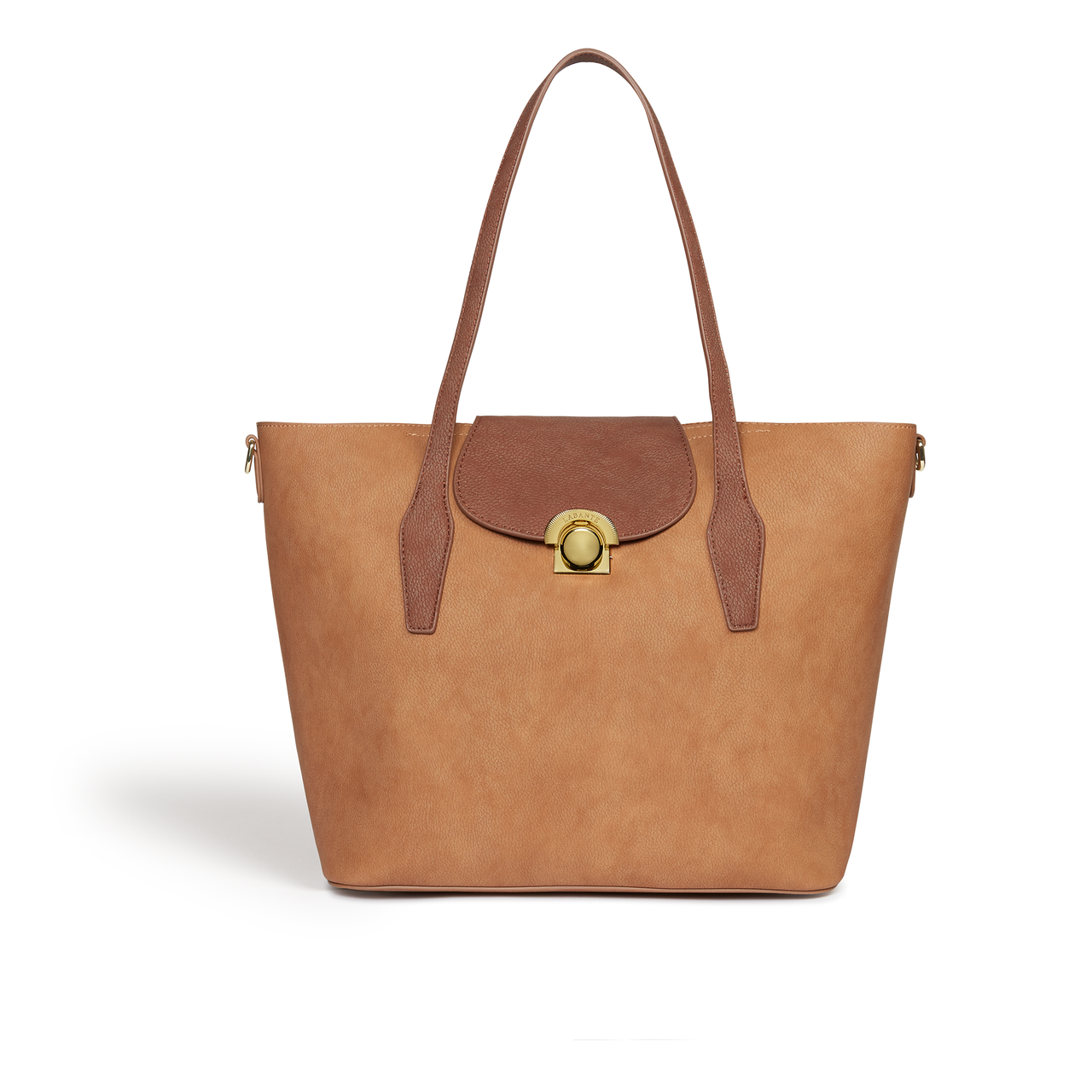 Maple Brown Vegan Non Leather Tote Bag-0