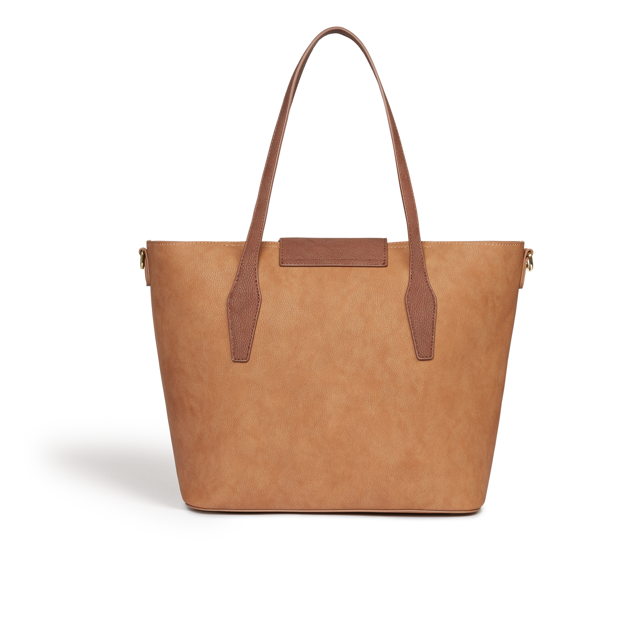 Maple Brown Vegan Non Leather Tote Bag-4