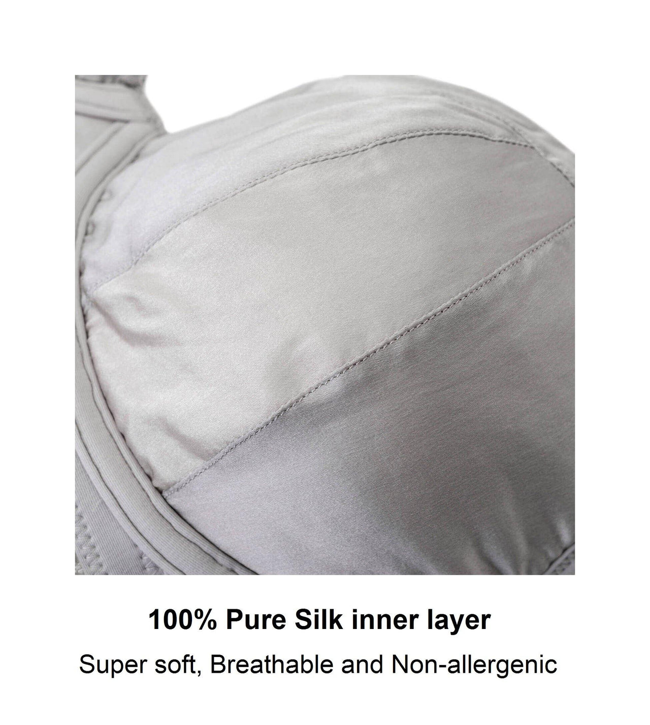 Mist - Silk & Organic Cotton Supportive Plunge Bra-34
